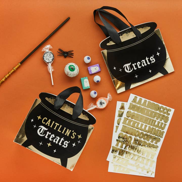 Cauldron Custom Party Bags with x4 Gold Stickers Sheets and other Purchase Wholesale custom advent calendar box. Free Returns & Net 60 Terms on Faire trending on Faire.