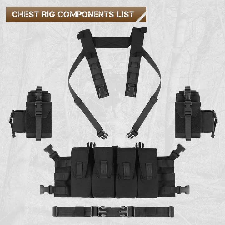 Antarctica Outdoors - Wholesale Belt Bag - Unisex - Votagoo Tactical Chest Rig Magazine Pouches5