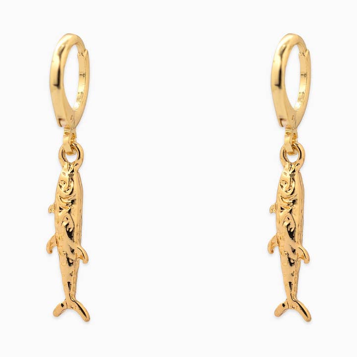 Sessori - Wholesale Dangle Earrings - Sea Life Sardine Fish Drop Earrings0