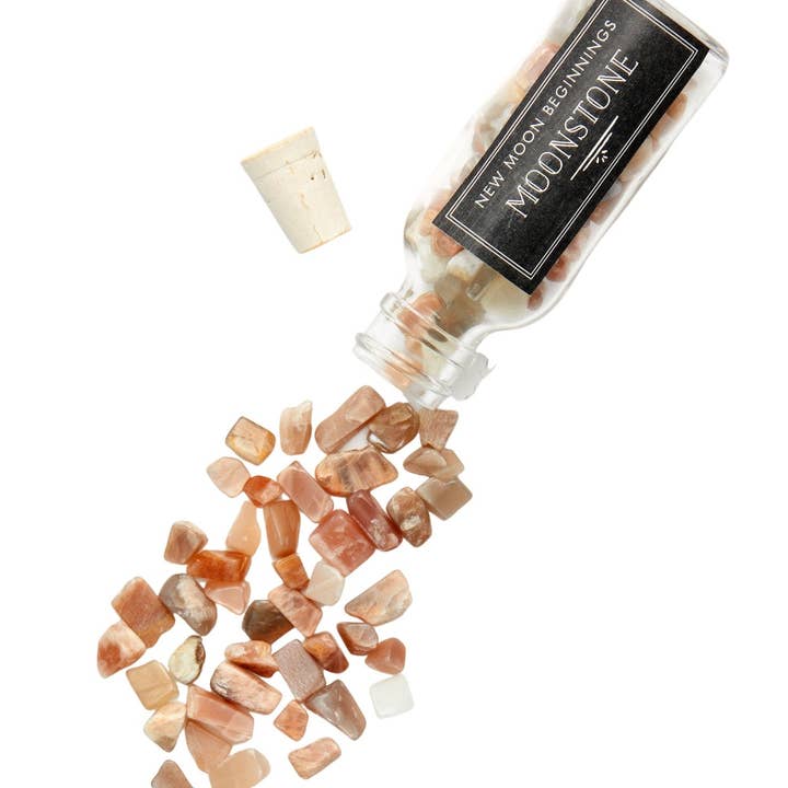 New Moon Beginnings - Wholesale Spiritual Stone/Crystal - Natural Gemstone Chips in a Bottle -70 stone types available9