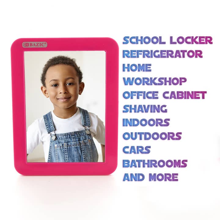 BAZIC Products - Wholesale Compact Mirror - Magnetic Locker Mirror