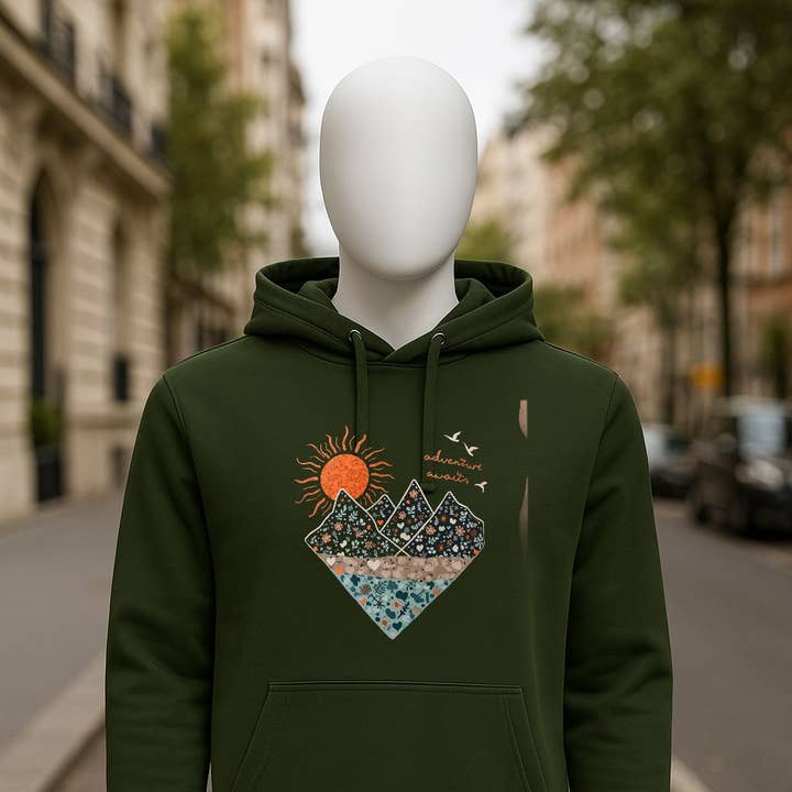 Dark green hoodie for wholesale by fabrica personalizacion