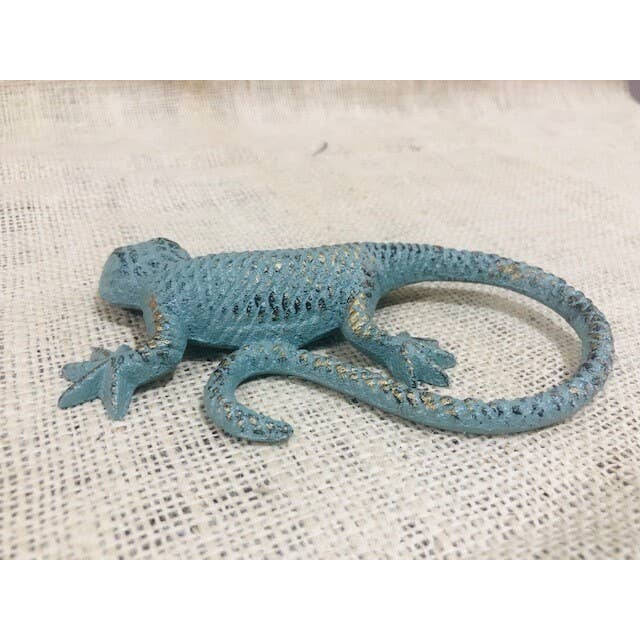 Midwest Craft House - Vente Figurine décorative - PRESSE-PAPIER EN FORME DE LÉZARD EN FONTE2