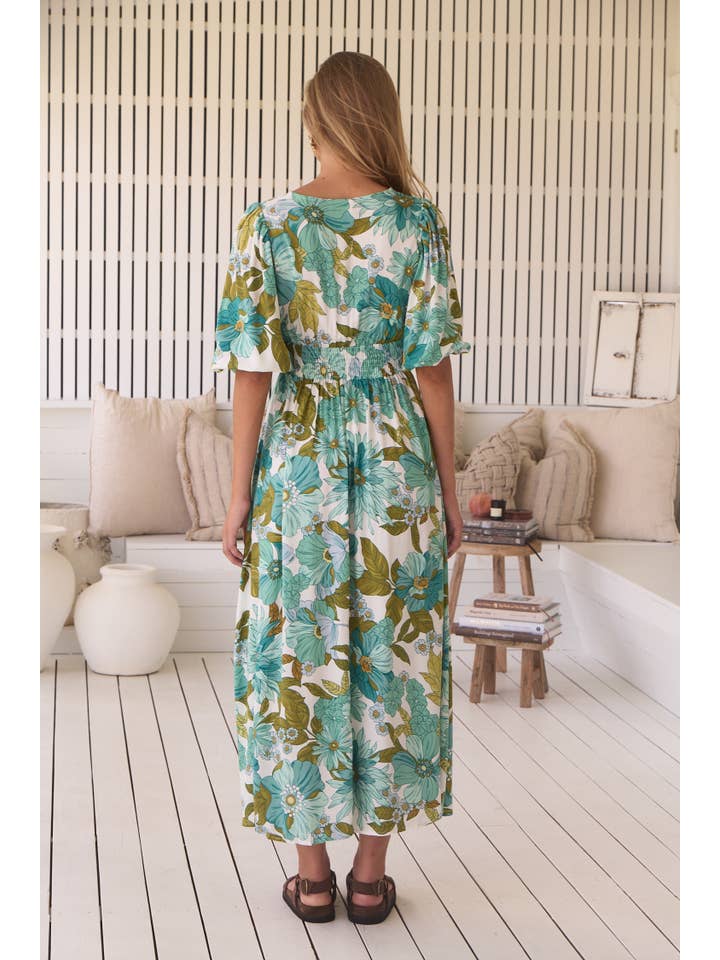 Jaase - Vente Robe – femme - ROBE MAXI DAPHNE IMPRIMÉE AMAYA