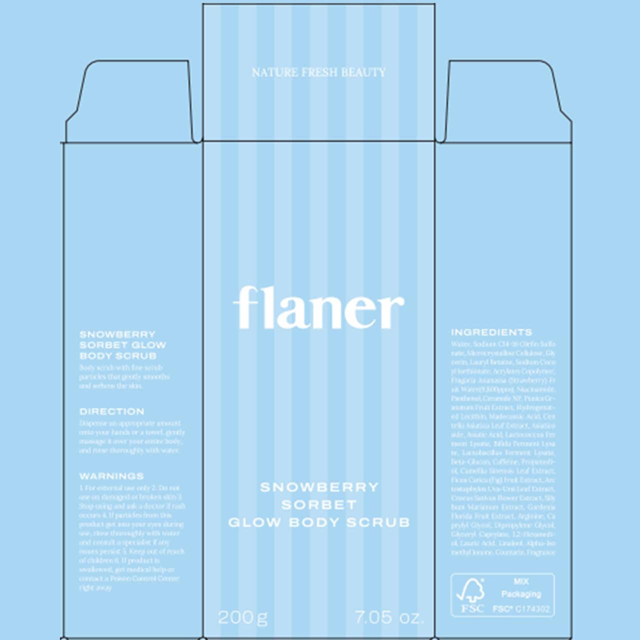 Rebeau - Wholesale Body Scrub/Exfoliant - Flaner Snowberry Sorbet Body Scrub9