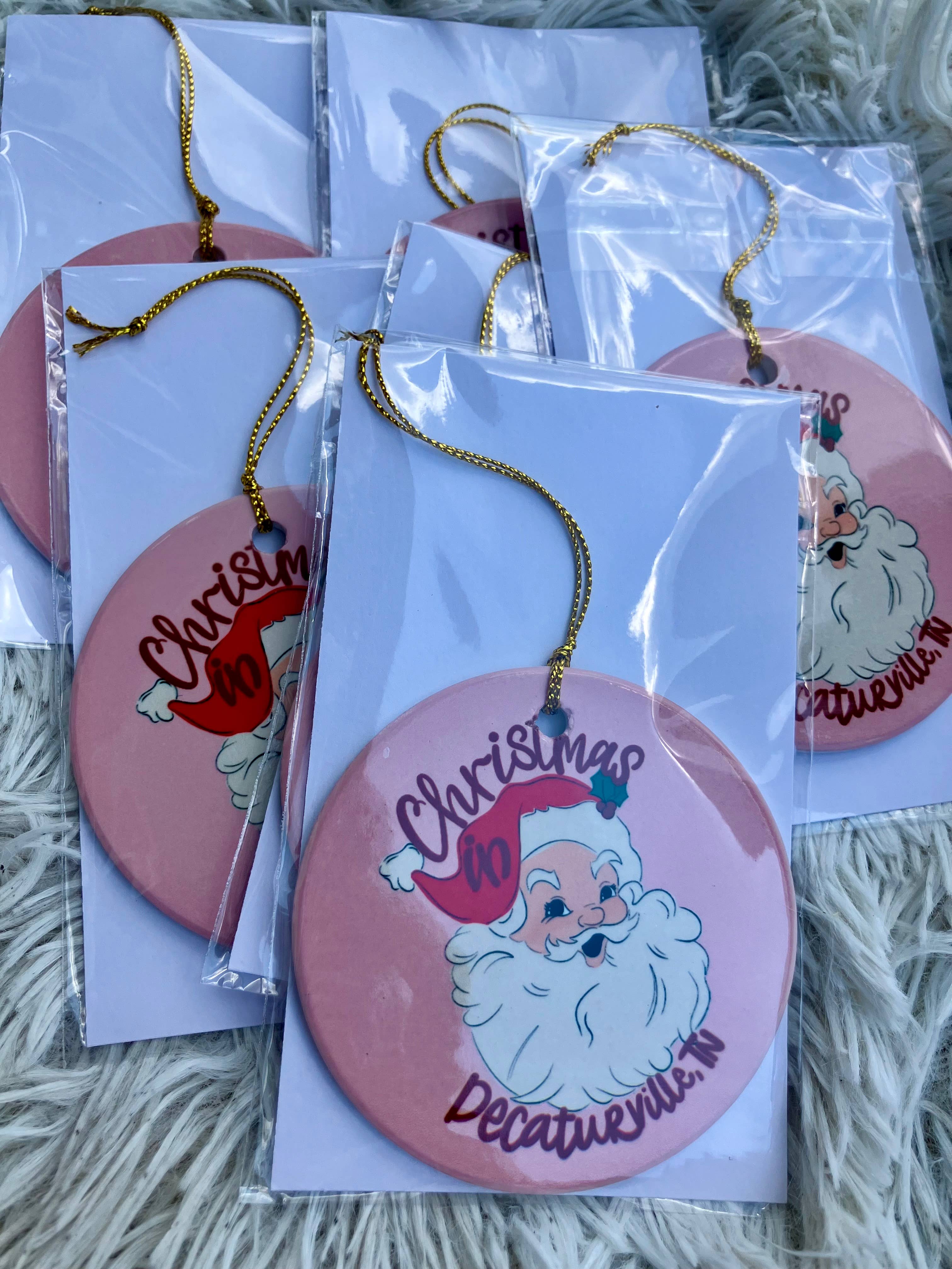 on the Bayou - Wholesale Ornament - Christmas in custom town pink Christmas ornaments 4