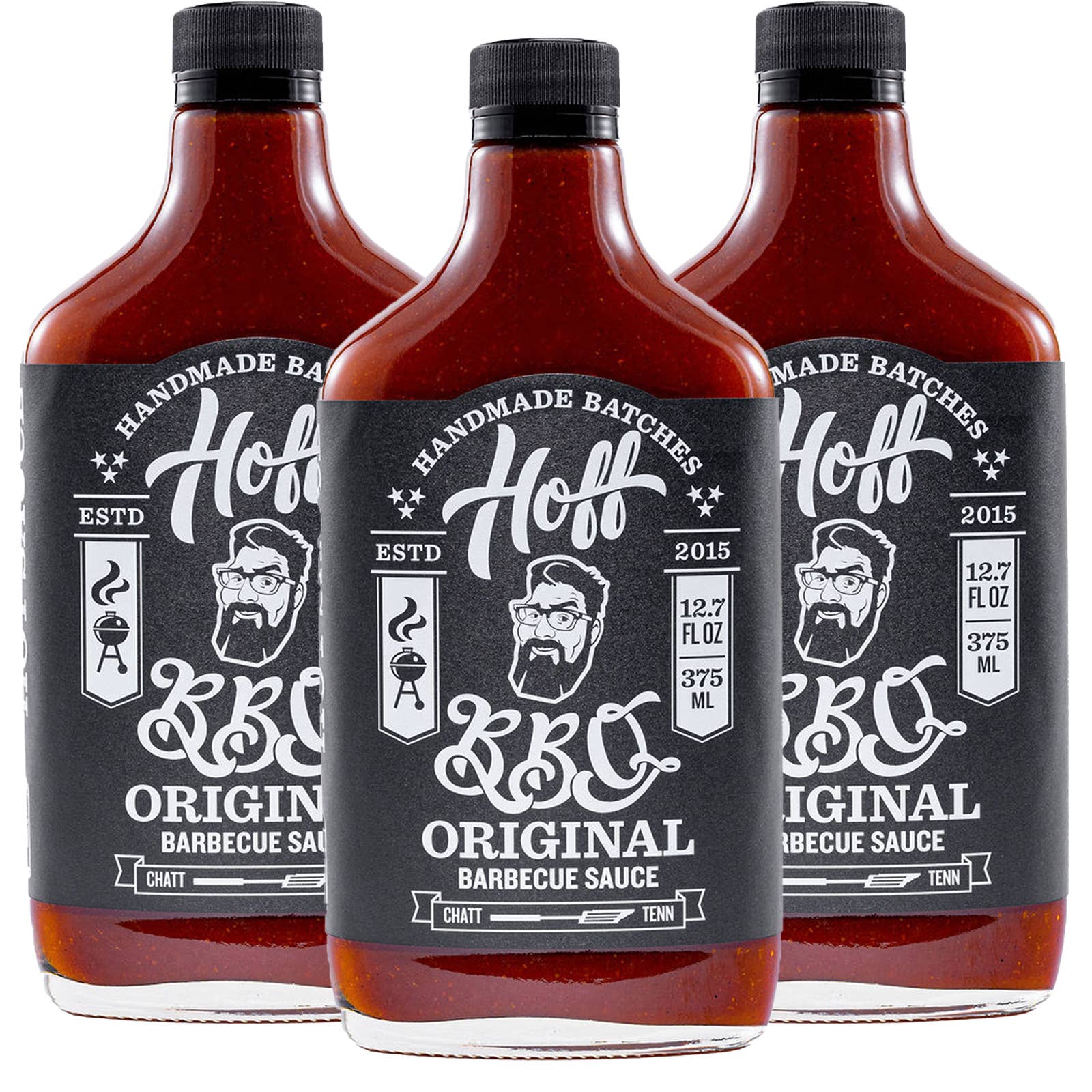 Hoff & Pepper - Wholesale BBQ Sauce - Hoff BBQ - Hoff's Original Molasses Based BBQ Sauce - 12.7oz3