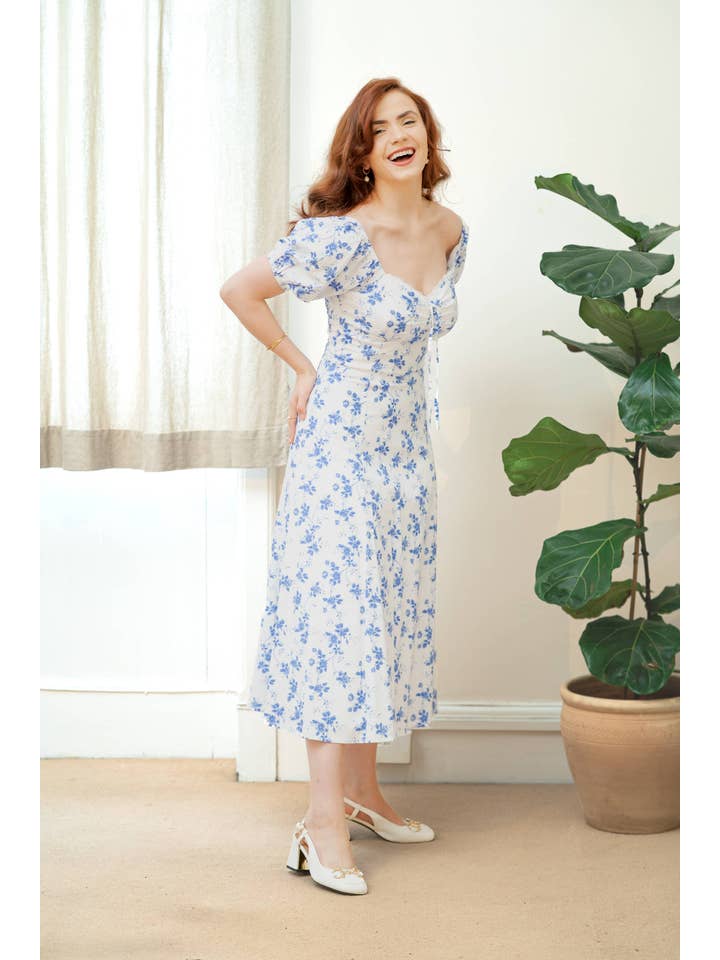 Timeless London - Vente Robe – femme - Robe bleu cèdre