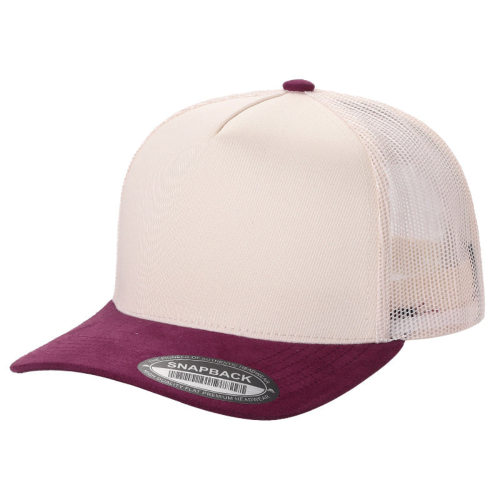 DOBBI – Boné de beisebol - Unissexo por atacado – DOIS TONS TC MALHA NAS COSTAS & ALETAS DE CAMURÇA5