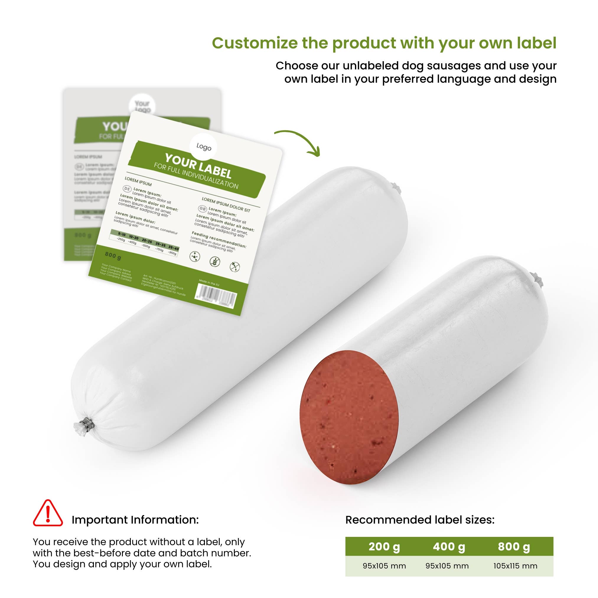 Kauartikel.com GmbH - Wholesale Pet Food - Dog - Ayka Dog Sausage Turkey0