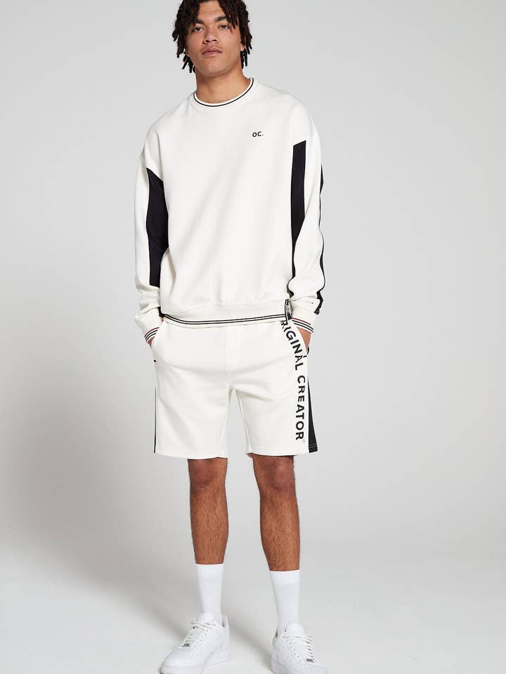 Track 2.0 Retro Sweatshirt - Off White for wholesale by Original Creator