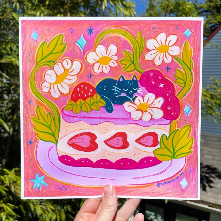 Strawberry Dreams ♡ BIG PRINT for wholesale by Illustrated By Natalia