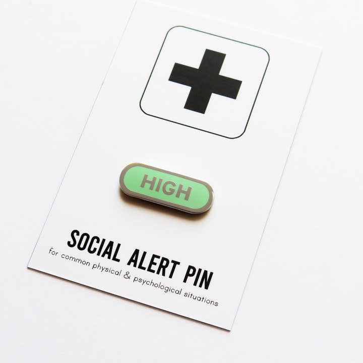 Word For Word Factory - Vendita all'ingrosso Spilla da bavero - Spilla Alta Elevata Spilla in Smalto Regalo per Appassionati di Cannabis1