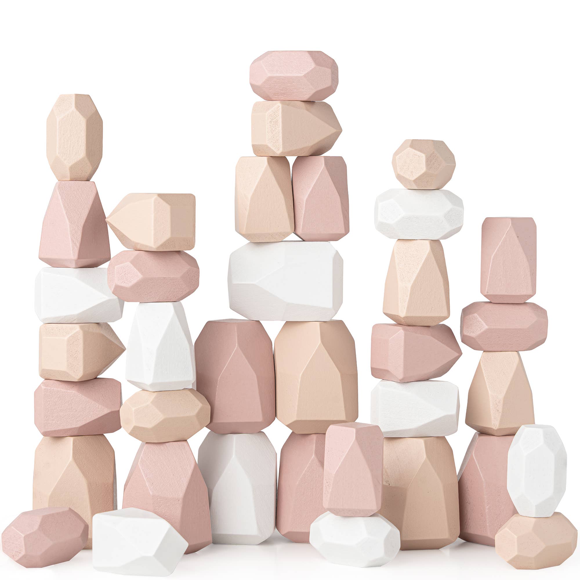 Comfy Cubs - Wholesale Blocks - Kids Baby - Stacking Rocks, 36 pcs Wooden Stacking Stones by Comfy Cubs12