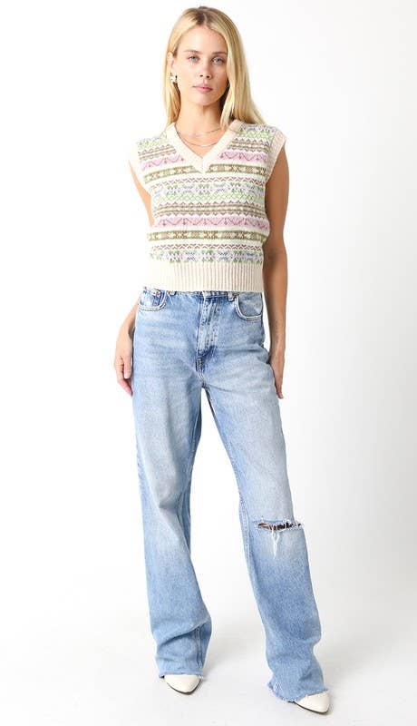 Olivaceous - Vendita all'ingrosso Maglione tricot - Donna - Maglione Marjorie1