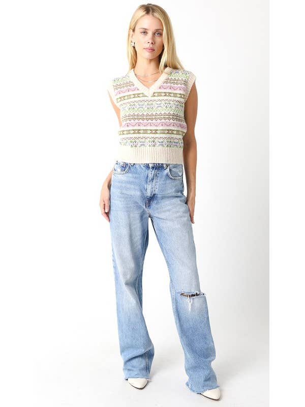 Olivaceous - Vendita all'ingrosso Maglione tricot - Donna - Maglione Marjorie1