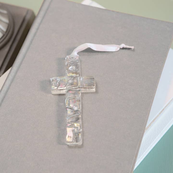 The Grandparent Gift Co. Inc. - Wholesale Decorative Tabletop Object - Baby In Heaven Framed Infant Memorial Clear Cross 3405-FR2