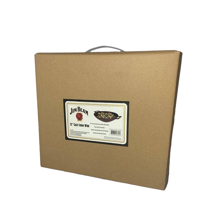 Style Asia - Wholesale Cast Iron Skillet - Jim Beam 12'' Pre Seasoned Heavy Duty Cast Iron Grilling