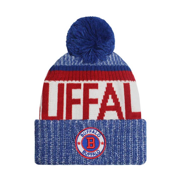 ChoKoLids - Vente Bonnet – unisexe - Bonnets à pompons brodés Football Sports City3