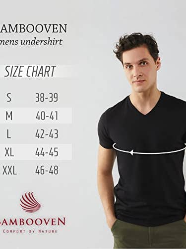 Bambooven - Wholesale T-Shirt - Men's - BAMBOOVEN Men’s Bamboo Crew Neck Undershirts (Pack 3)