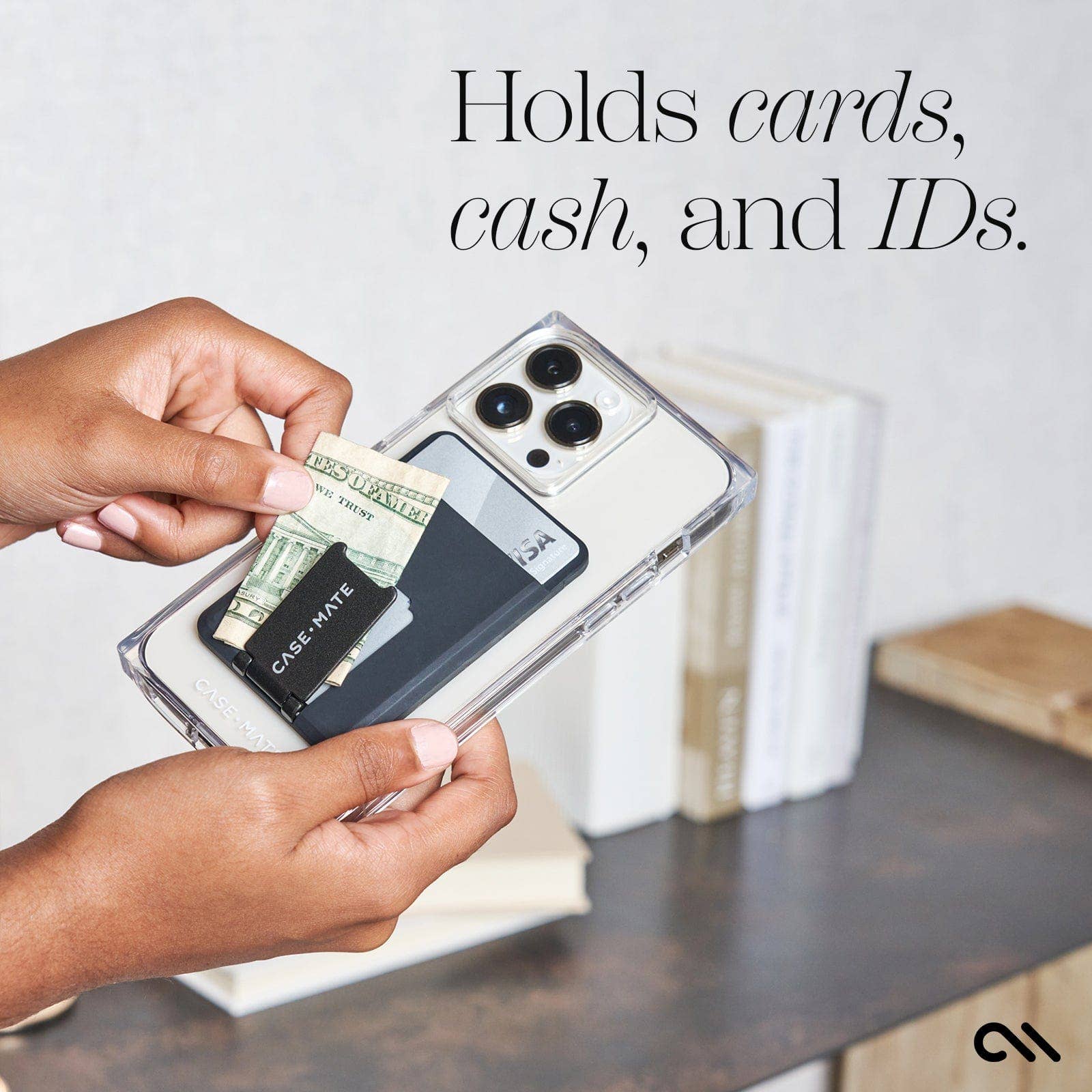 Black 3 in 1 MagSafe Wallet for wholesale on Faire2