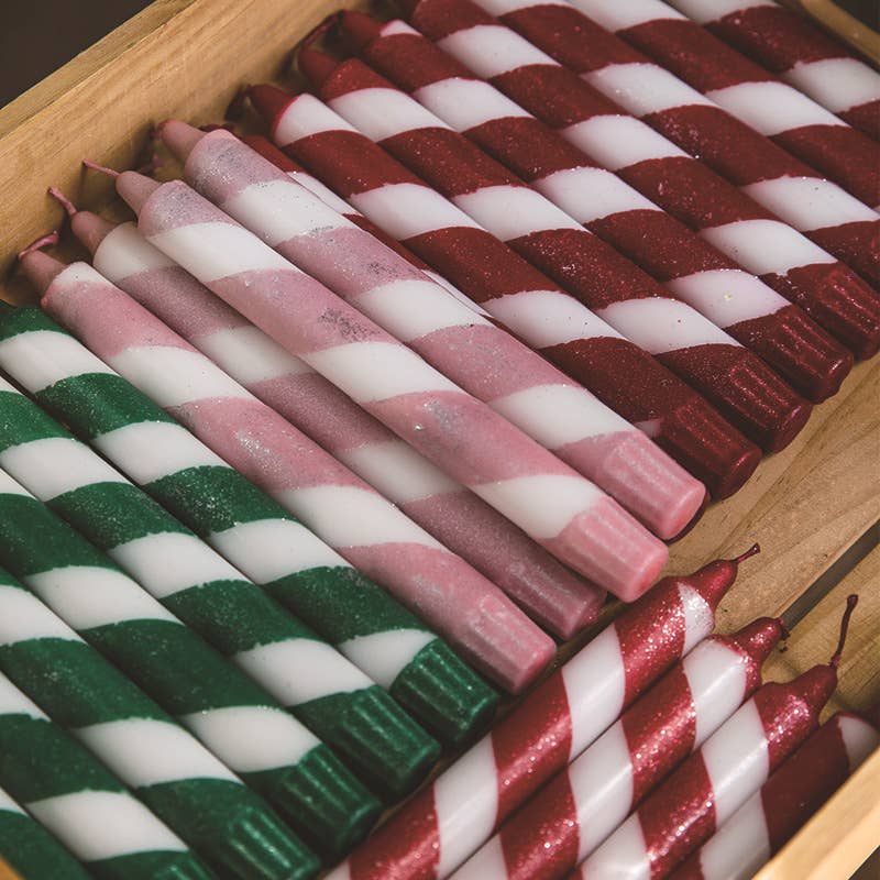 Candles Meta – Großhandel Konische Kerze/Kerzenhalter – 3 Stück 20 cm nordische Weihnachtsduftkerzen im Taper-Stil8