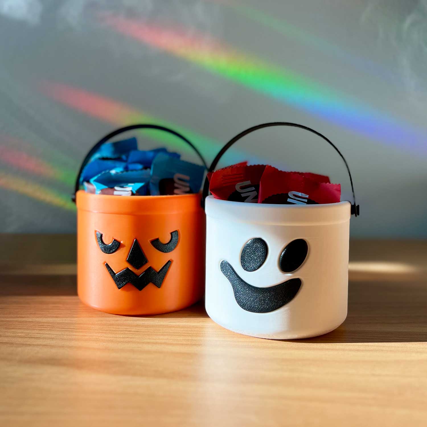 Daisy Wood Design - Wholesale Plant Pot - Mini Boo Buckets – Ghost & Pumpkin Halloween Decor3