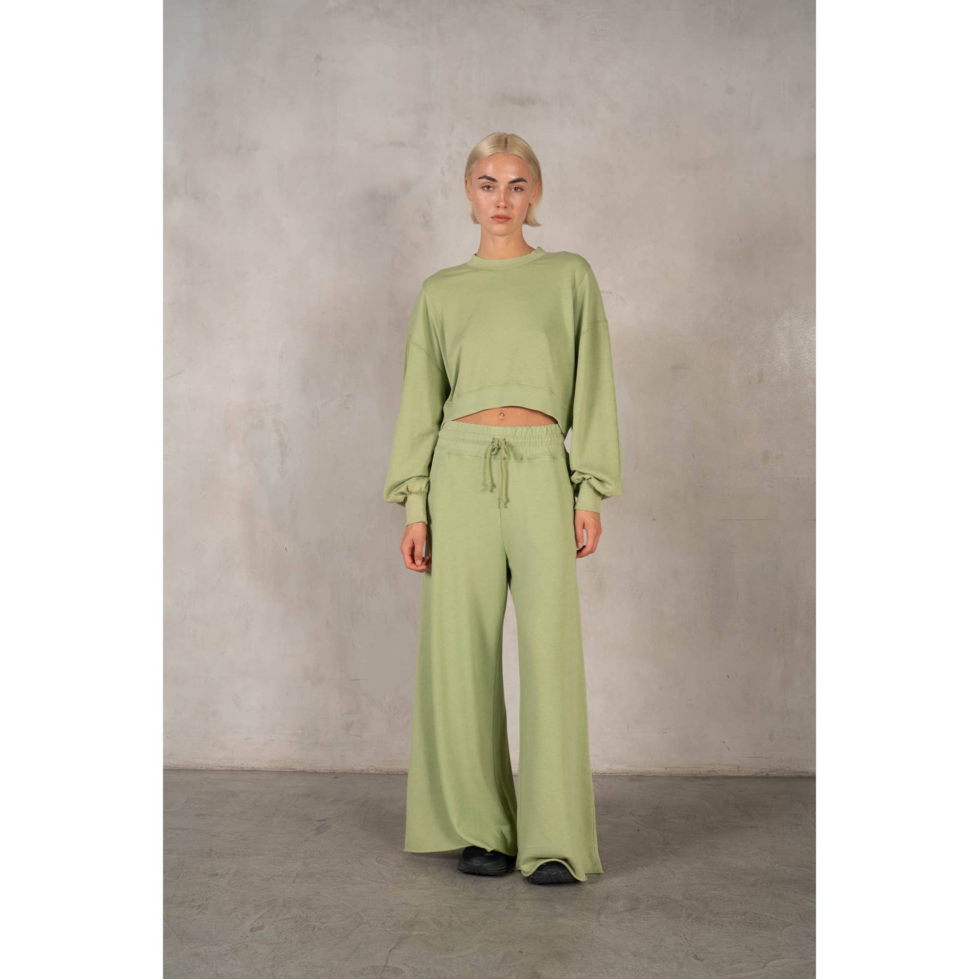 lalamia - Wholesale Pants - Women's - Matching Rib Wide Oversize Sweatpants34