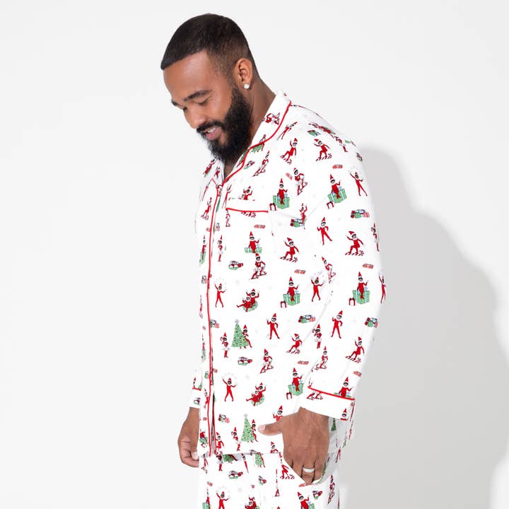 Bellabu Bear - Wholesale Sleepwear Set - Men's - The Elf on the Shelf Bamboo Men's Pajama Set4