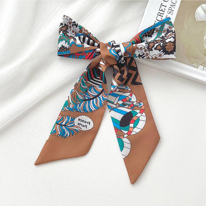 ACCITY - Wholesale Scarf - Women's - RETRO LONG TIE BAG HANDLE RIBBON SCARF_CWASC072214