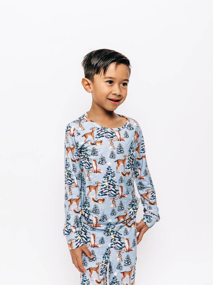 Conjunto de pijama de invierno cálido para venta al por mayor de Pipsqueaks Clothing Co