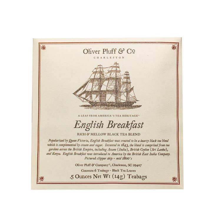 Oliver Pluff & Company - Wholesale Tea Bags - English Breakfast - 6 Teabags