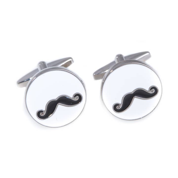 Gemelos con bigote de rodio para venta al por mayor de BeyBerk International