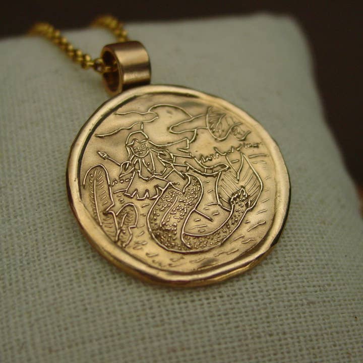 Vis a Vis Jewelry - Wholesale Pendant/Charm Necklace - Iara Amazonian Mermaid Pendant Necklace7