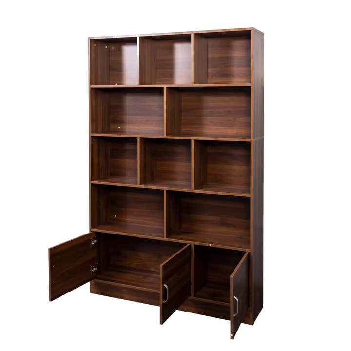 HOMYCASA DESIGN INC - Wholesale Bookcase - 70.87' Tall Bookshelf with 10 Cubes and 3 Doors, 4-Tier Bookshelf, Open Shelf Bookcase with Cabinet, Modern Cube Storage Organizer for Living Room, and Office10