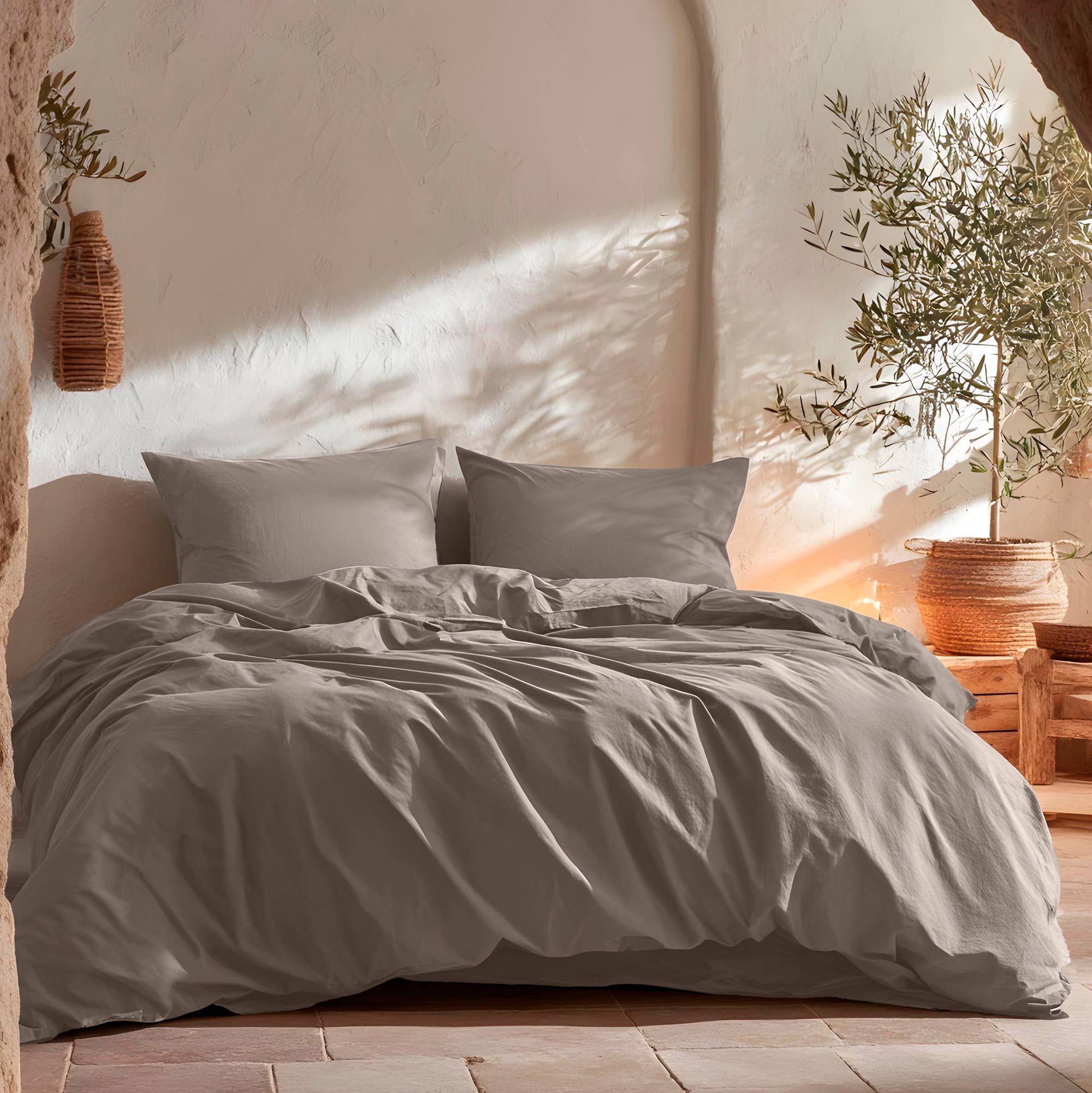 GAMUSI - Vente Housses de couette - Housse de couette 100 % coton, 144 fils, set 2/3 pièces17