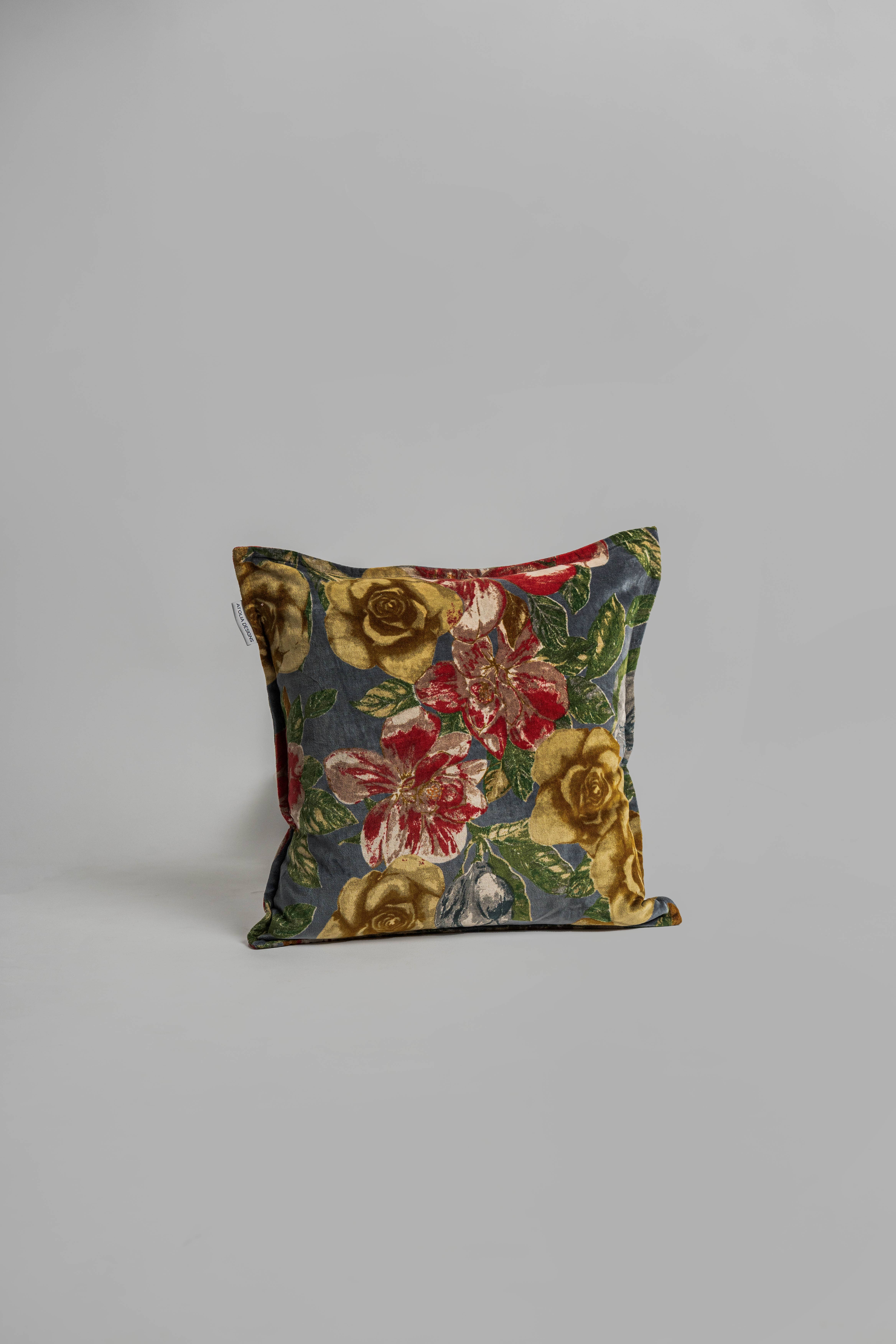 Atolia Designs - Wholesale Throw/Decorative Pillow - Wild Midnight Velvet Cushion with filler 2