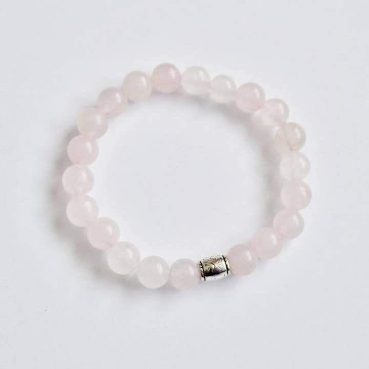 Alora Boutique Inc. - Wholesale Beaded Bracelet - Matte Rose Quartz Gemstone Bracelet | Unconditional love, Self-love, and Kindness4