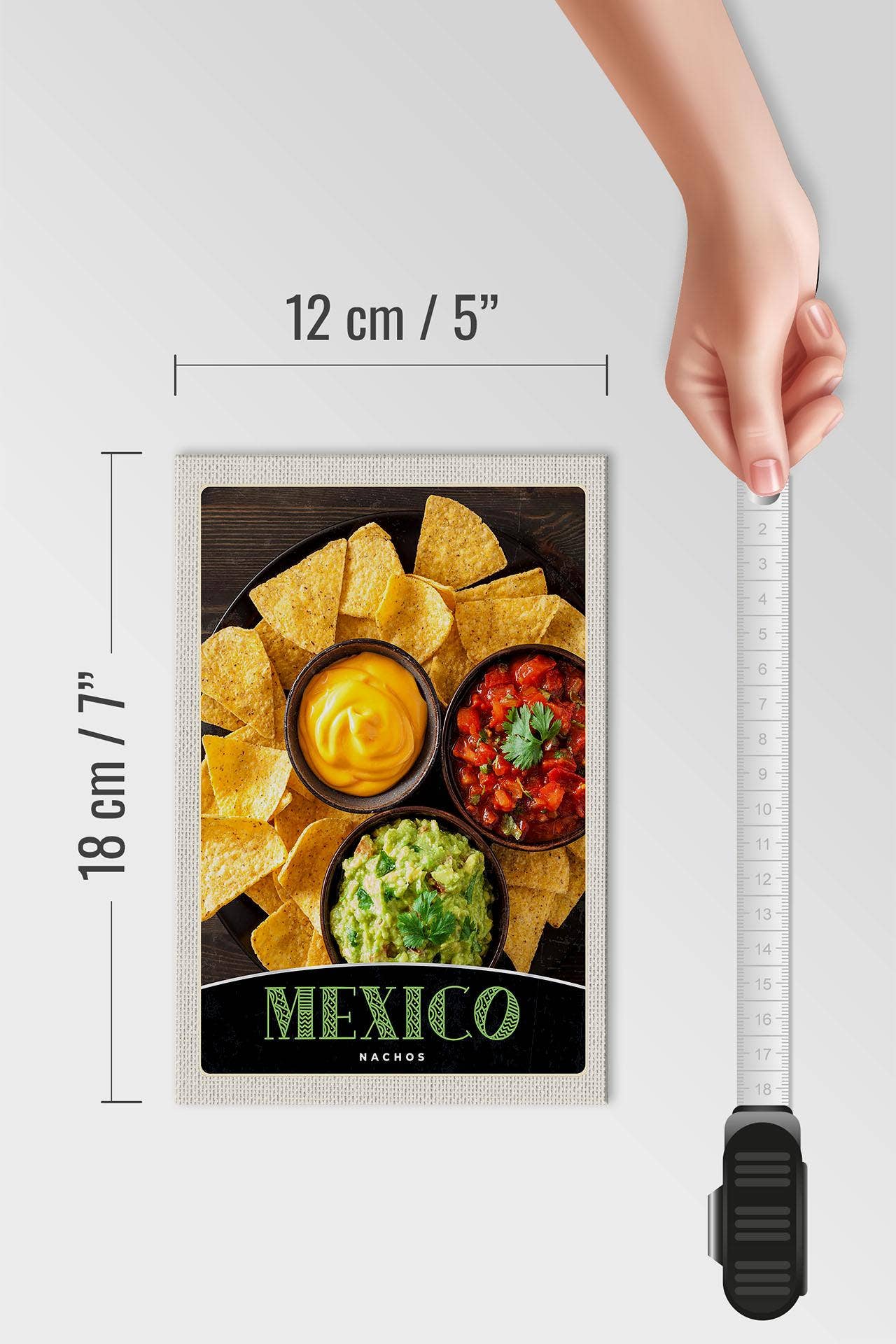 Femer – Engroshandel Skilt – Trærejseskilt 12x18 cm Mexico nachos ost krydret retter skilt4