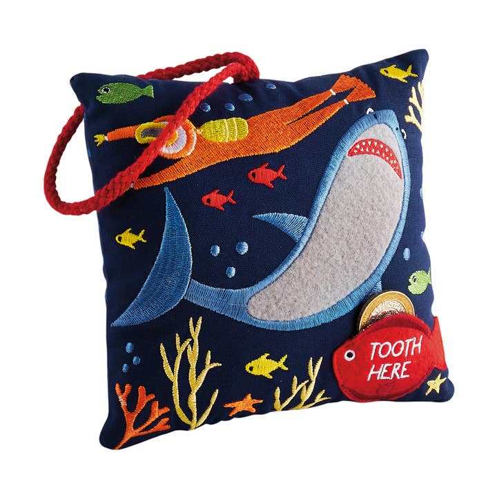 Tooth Fairy Cushion - Deep Sea for wholesale by Floss and Rock