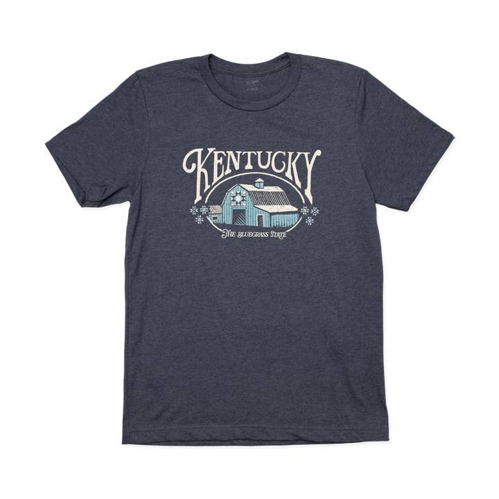 Kentucky Barn T-Shirt (Navy) for wholesale by New Frontier