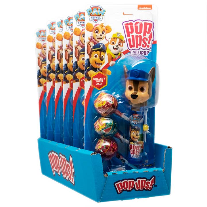 Grandpa Joe's Candy Shop - Wholesale Lollipop - Pop Ups! Lollipop Paw Patrol, 1.26oz, 6ct Case