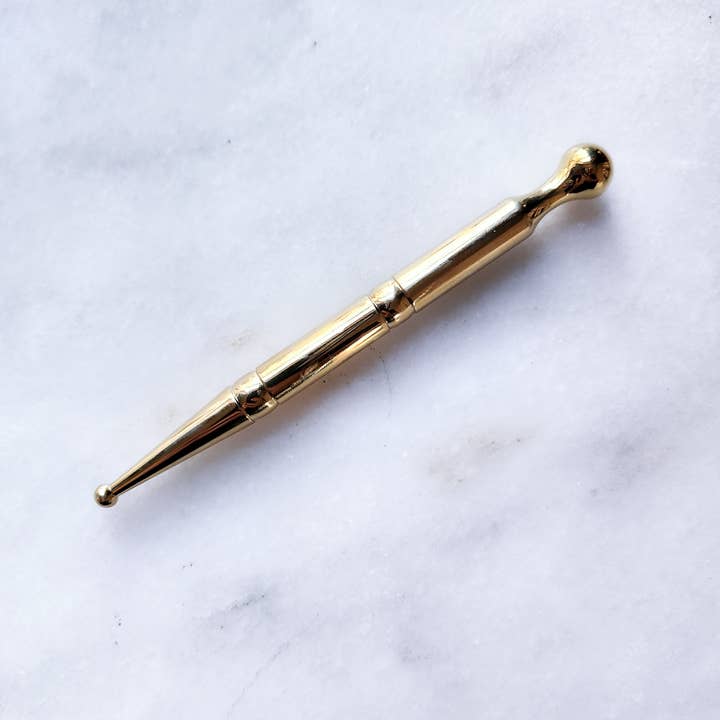 Wilder North - Wholesale Gua Sha Tool - Copper Acupressure Wand 5"3