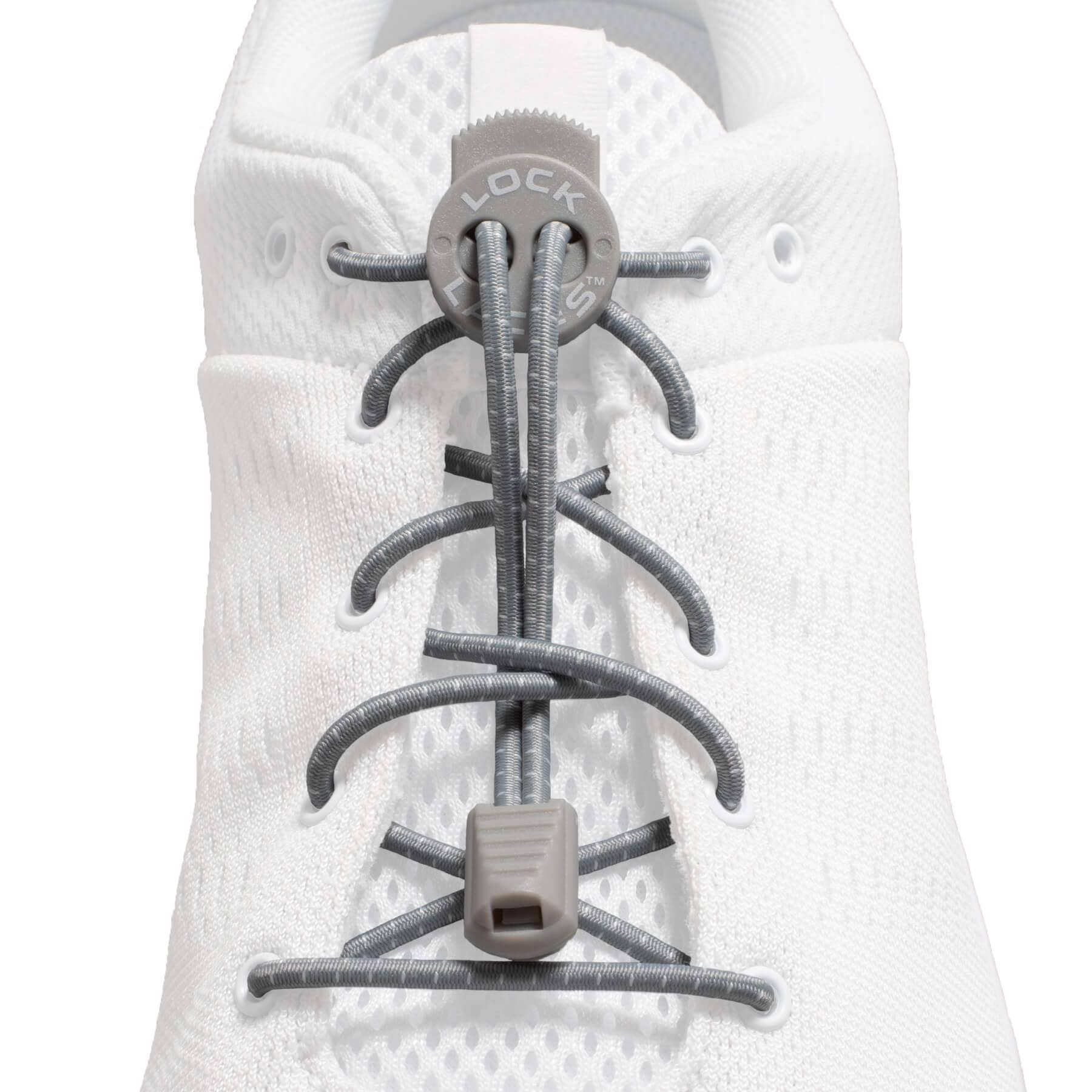 LOCK LACES - Vente Lacet – unisexe - Lacets unisexes élastiques Cool Grey3