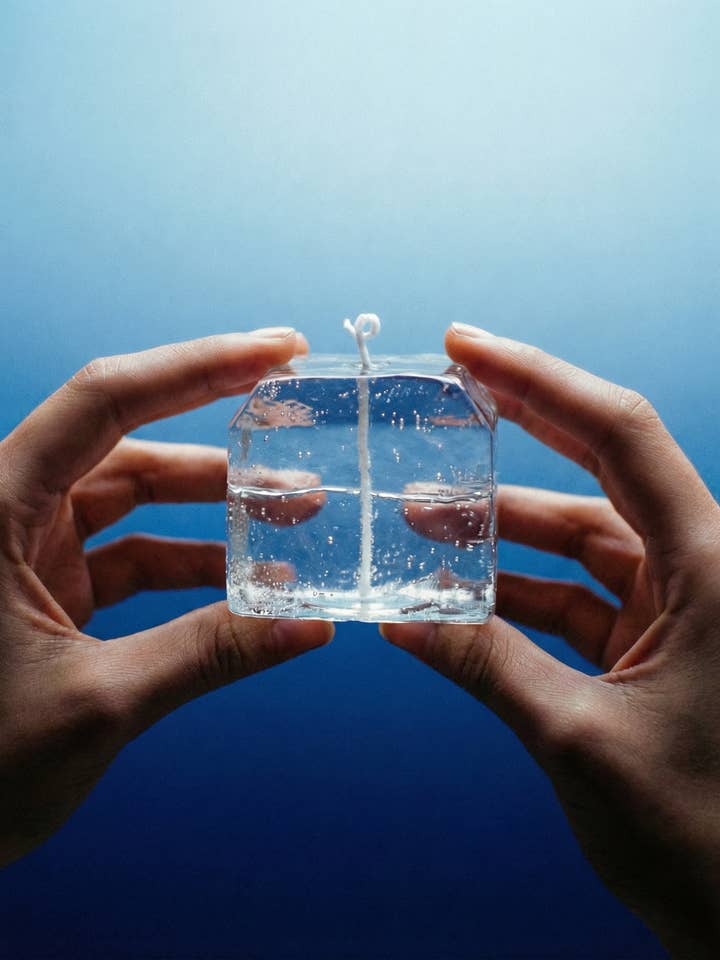 Håndlavet gelélys | Isterning | Klar for engroshandel hos Bodi Candle