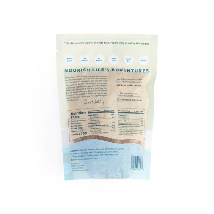 Rainbow Trout Kitchen - Wholesale Granola - Rainbow Trout Kitchen Classic Granola, 4 oz.2