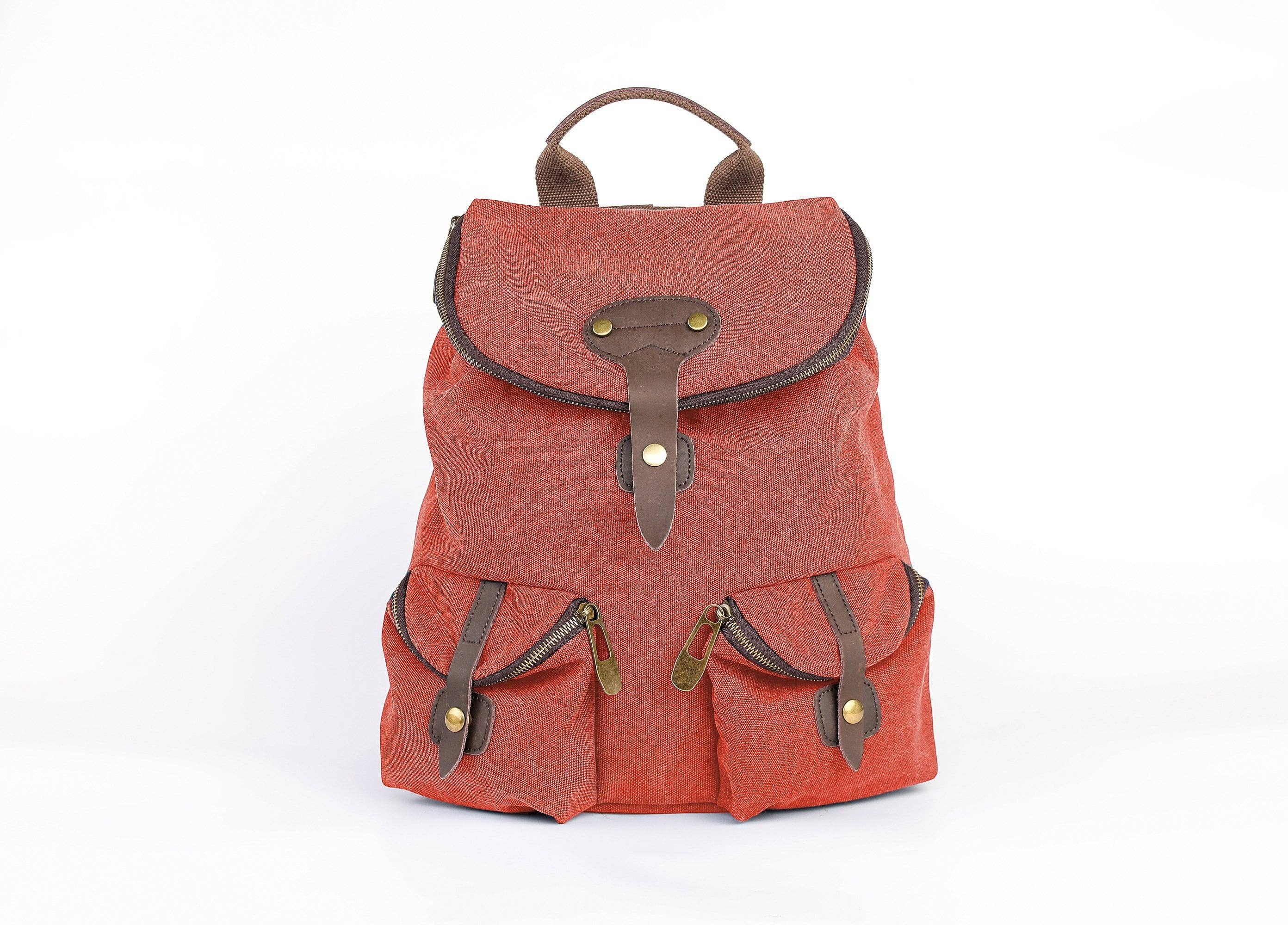 ZEDE PARIS - Wholesale Backpack - Women's - SAINT-PAUL - Canvas and leather backpack79