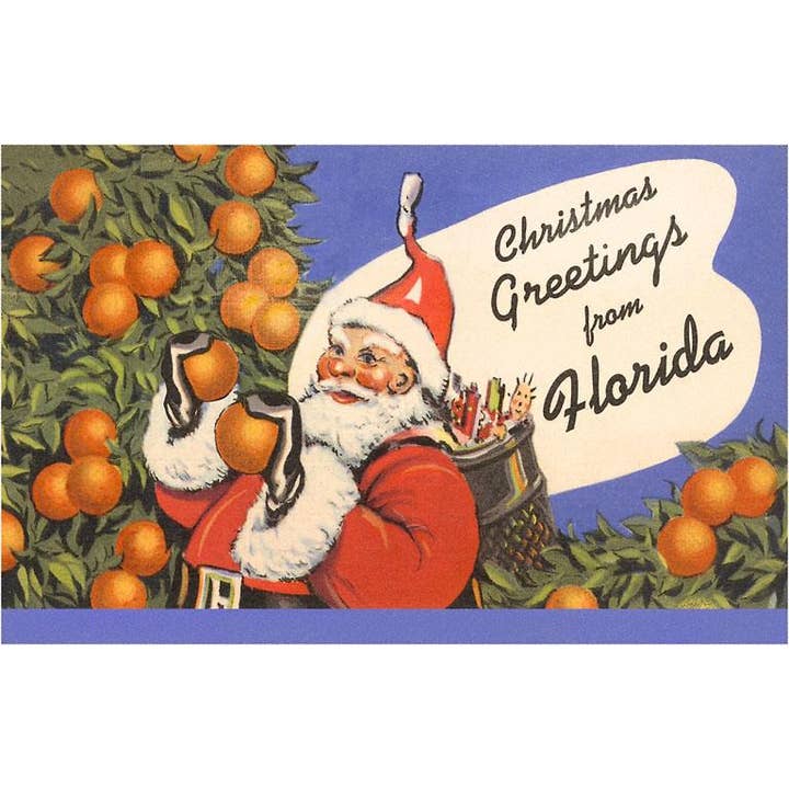 Greeting Card FL-733 Christmas Greetings from Florida for wholesale by Found Image Press