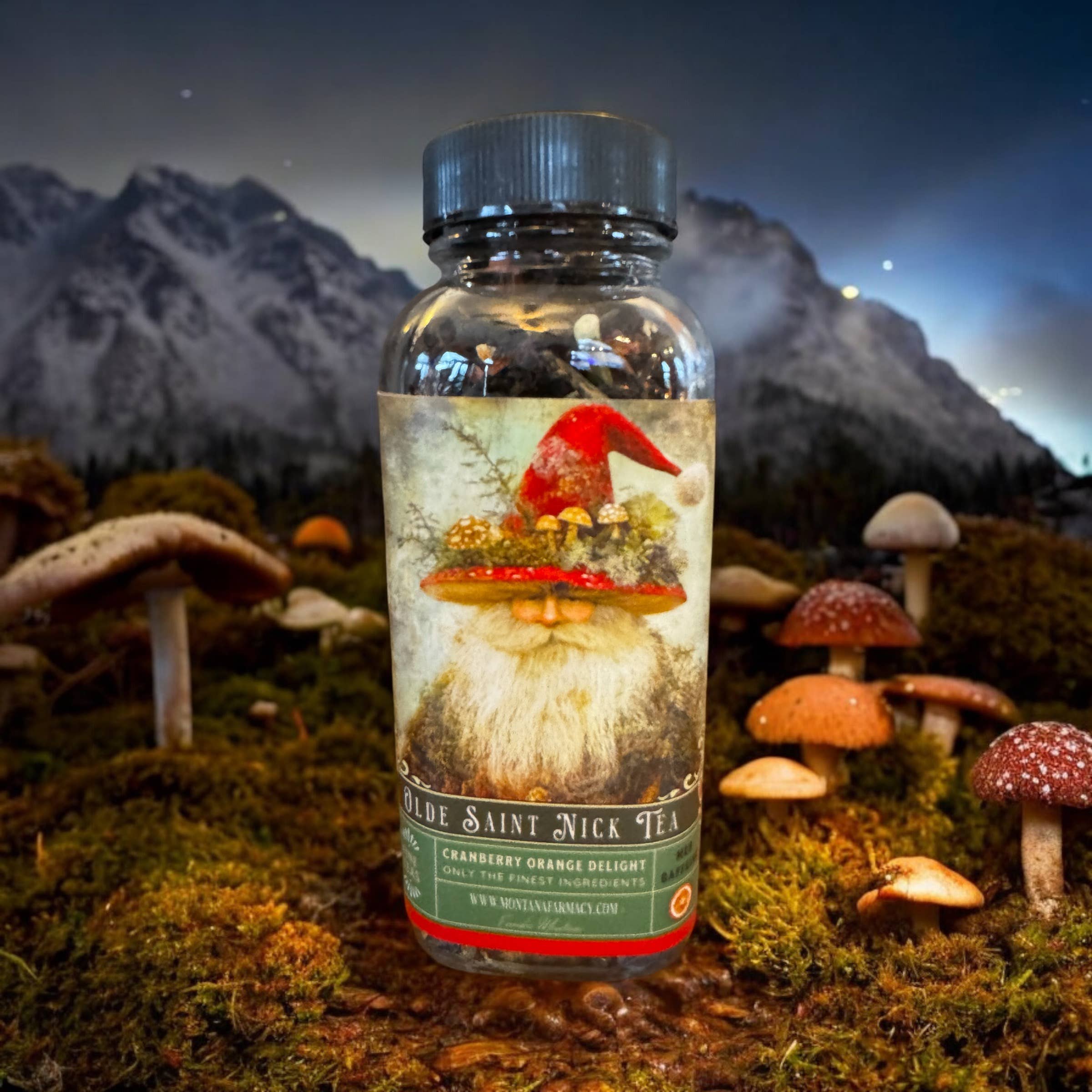 Montana Farmacy - Wholesale Loose Tea - Olde Saint mushroom Nick Vintage Victorian Christmas Tea 1