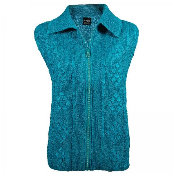 The Magic Scarf Company - Wholesale Outerwear Vest - Women's - 1367 - Diamond Zipper Vests4